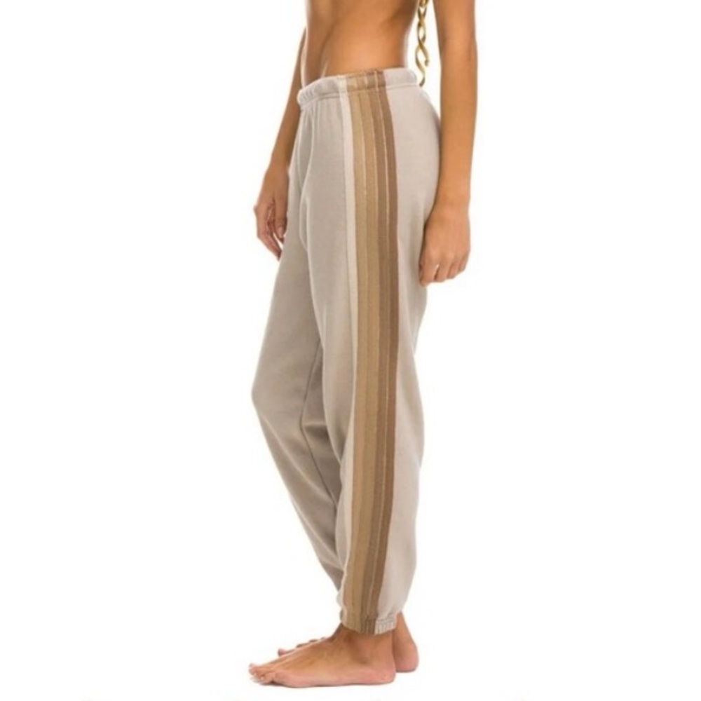 Aviator Nation 5 Stripe Logo Sweatpants